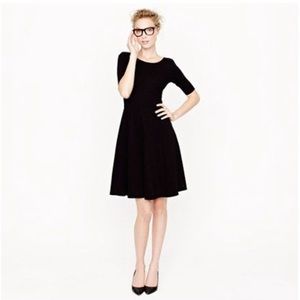 Jcrew black ponte dress